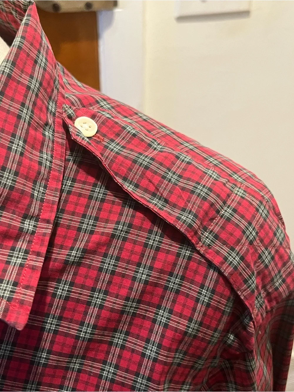 Polo Ralph Lauren Men's Red Western Plaid Shirt. Size M. Pre-Owned Vintage EUC
